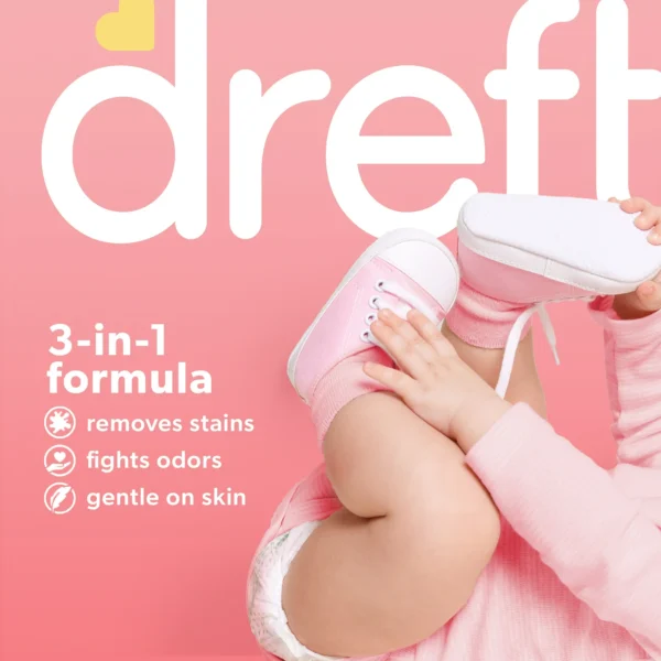 Dreft Newborn Baby Liquid Laundry Detergent, Sensitive Skin, Hypoallergenic, 32 Loads, 46 fl oz