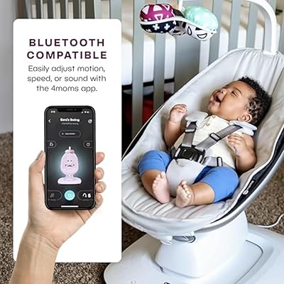 4moms mamaRoo 4 Multi-Motion Baby Swing, Bluetooth