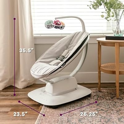 4moms mamaRoo 4 Multi-Motion Baby Swing, Bluetooth