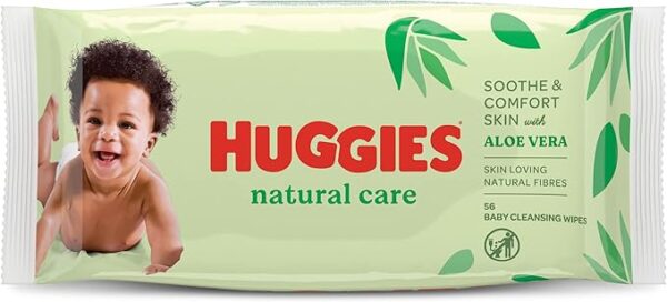 Baby Wipes Natural Care with Aloe Vera Huggies Wipes 10x56 Pcs