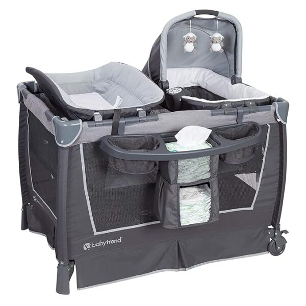 Baby Trend Resort Elite Playard & Bassinet with Travel Bag - Laguna, Unisex