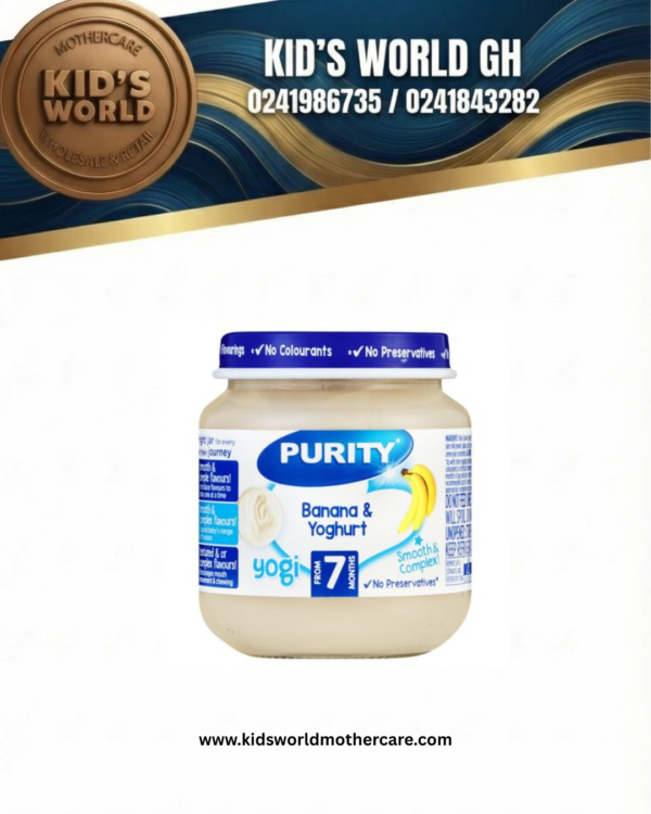 Purity Jar-Banana and yoghurt 125ml (7m)