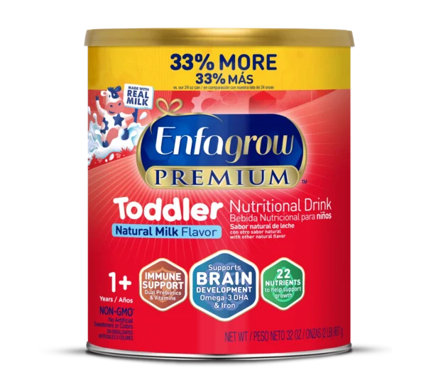 Enfagrow PREMIUM Toddler Nutritional Drink - Natural Milk Flavor Powder - 32 oz 907g