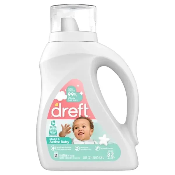 Dreft Stage 2: Active Baby Liquid Detergent 32 Loads