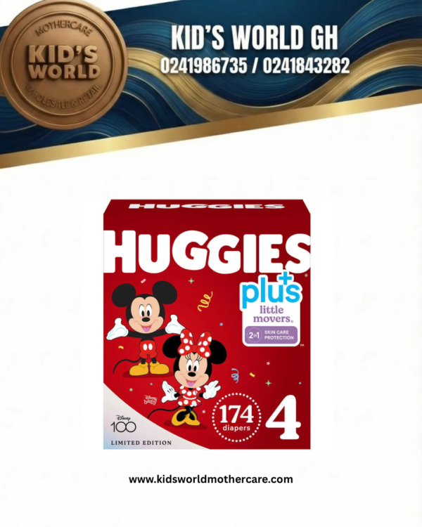 Huggies Plus Diapers, Size 4, 174 Count