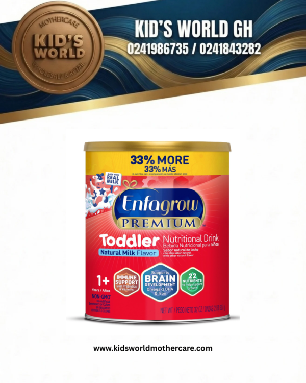 Enfagrow PREMIUM Toddler Nutritional Drink - Natural Milk Flavor Powder - 32 oz 907g