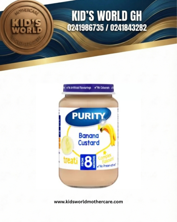 Purity Jar 200ml - Banana Custard (8m)