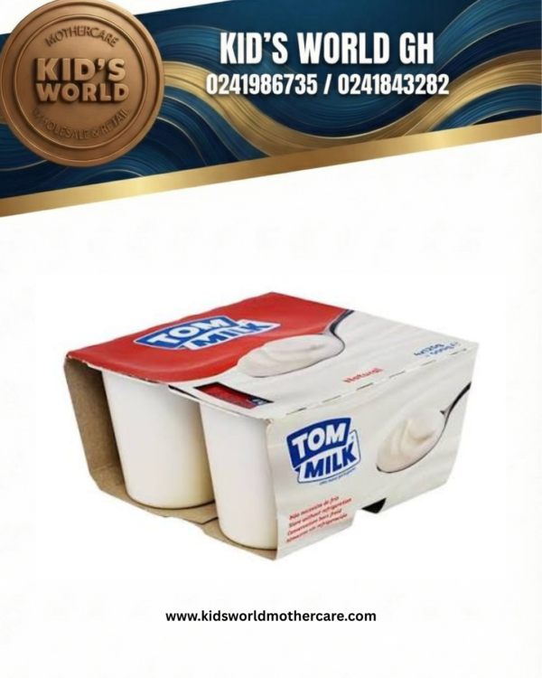 Tom Milk Plain Yoghurt 4x125g