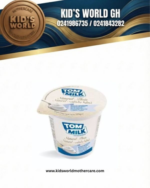 Tom Milk Sweetened Plain Yogurt 125g