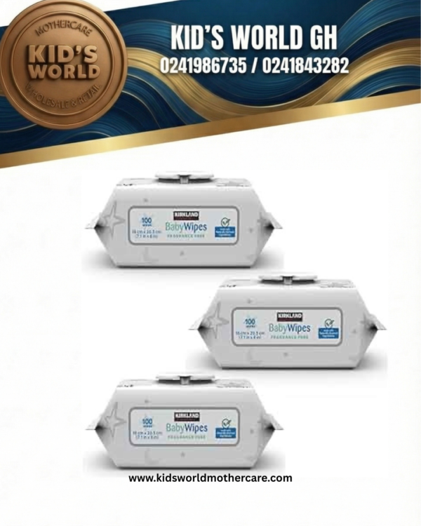 www.kidsworldmothercare.com Kirkland signature Baby Wipes Unscented - Box 9x100pcs
