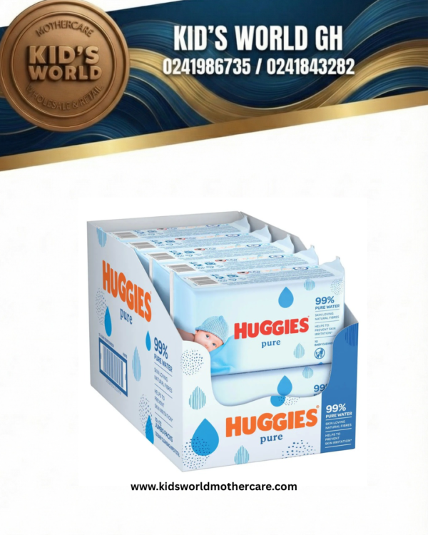 Huggies Pure wipes box - 10x56pcs