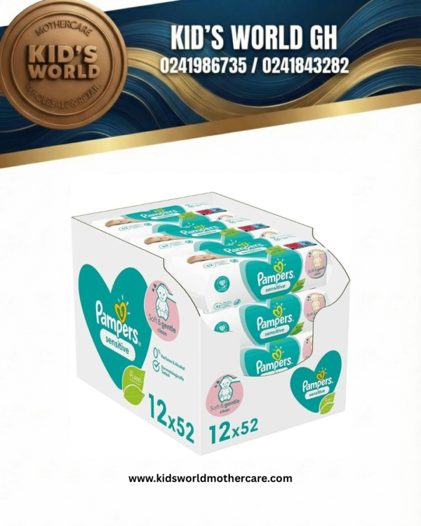 Pampers sensitive Wipes box - 12pcs