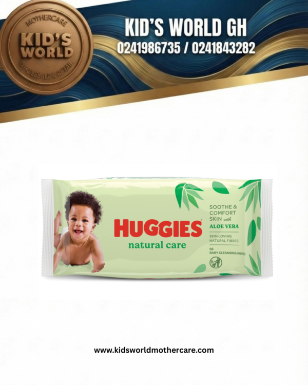 Huggies aloe wipes pack (56pcs)