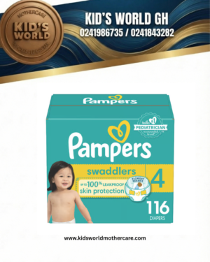 Pampers Swaddlers Diapers, Size S4 (15-34 lbs), 116 Count