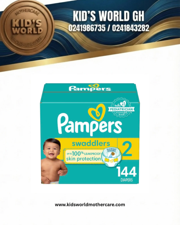 Pampers Swaddlers Dapiers size 2 - 144count
