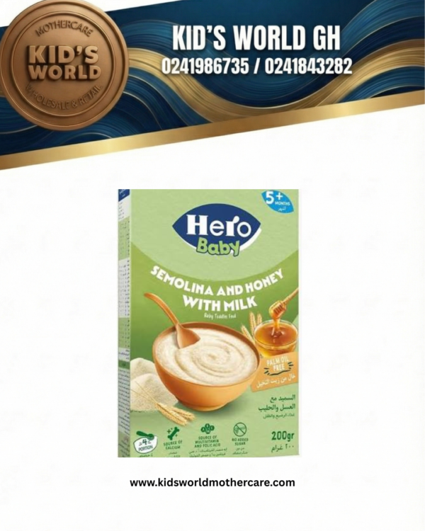Hero Baby Cereal 200g- Semolina and Honey with milk (5m+)