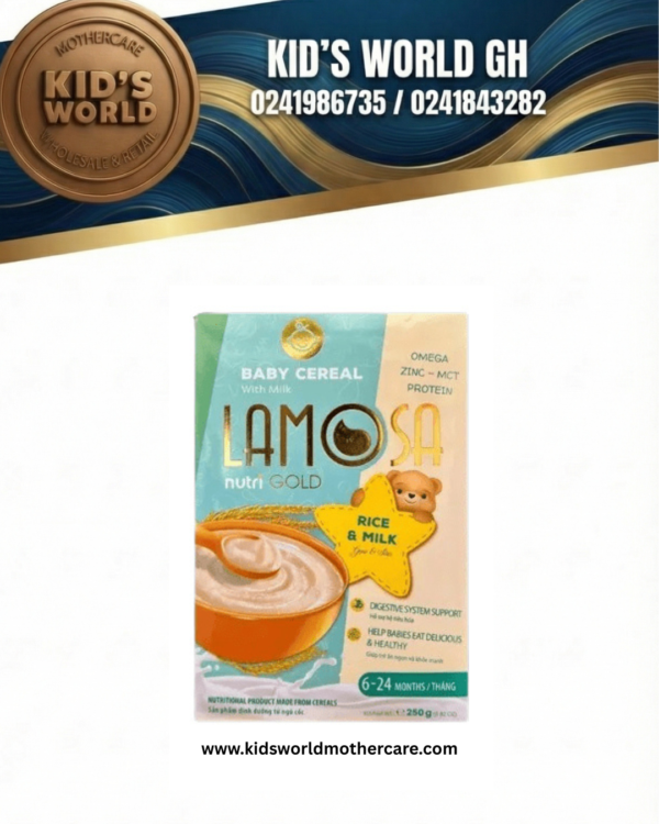 Lamosa Cereal 250g- Rice & Milk (6-24months)