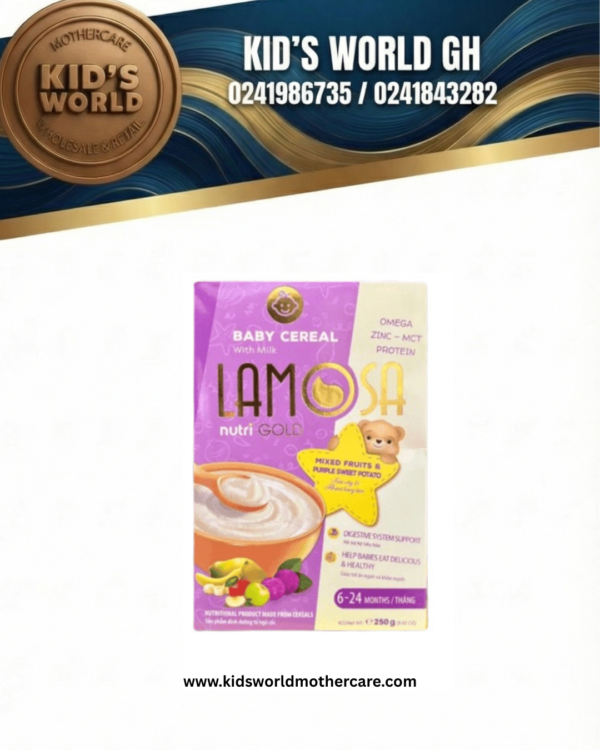 Lamosa Cereal - Mixed fruits & purple sweet potato 250g (6-24months)