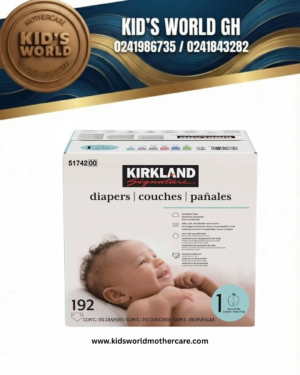 Kirkland Signature Diapers, Size 1 (192-Count) up to 6kg