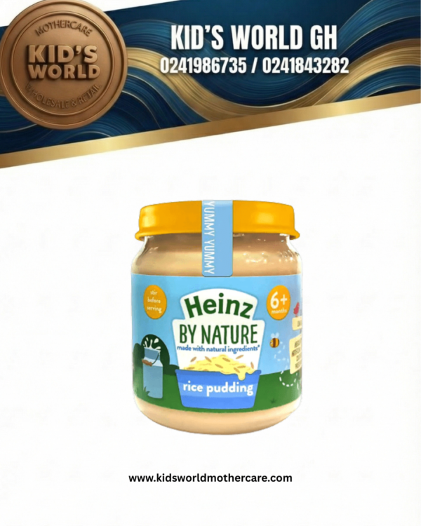 Heinz By Nature Jar- Rice pudding 6x120g