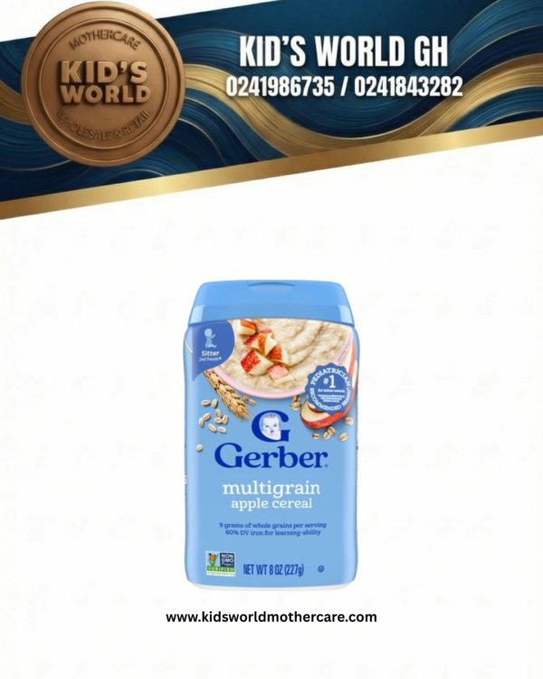 Gerber - Multigrain apple cereal 227g
