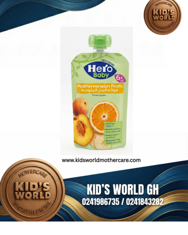 Hero Baby Mediterranean Fruits Puree Pouch (6 Months+)