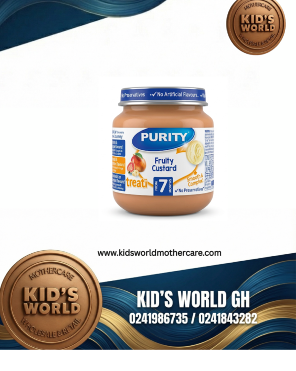 Purity Fruity Custard Baby Food Pouch (125g - 6 Months+)