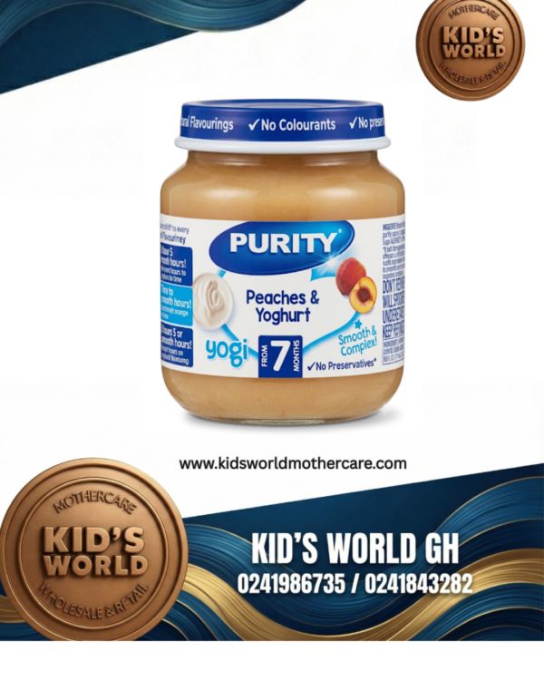 65 GHS_20260918_143304_0000 Purity Peaches & Yoghurt Baby Food Jar (125g - 7 Months+)