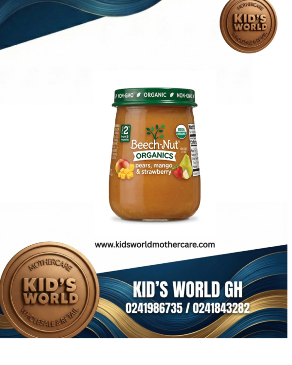 Beech-Nut Organics Pears, Mango & Strawberry Jar (Stage 2 / 6 Months+)