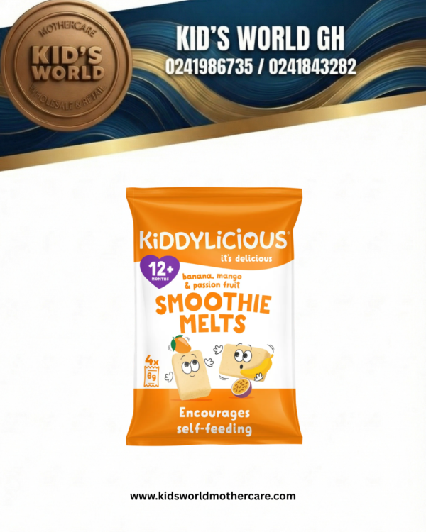 www.kidsworldmothercare.com (3) Kiddlicious Banana, Mango & Passion Fruit Smoothie Melts (9 Months+)