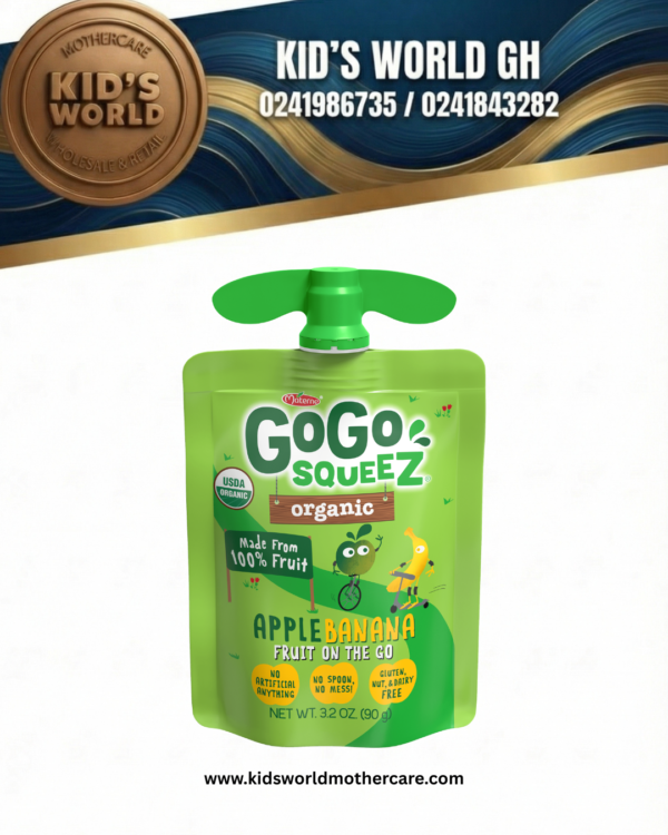 GoGo SqueeZ Organic Apple Banana Pouches