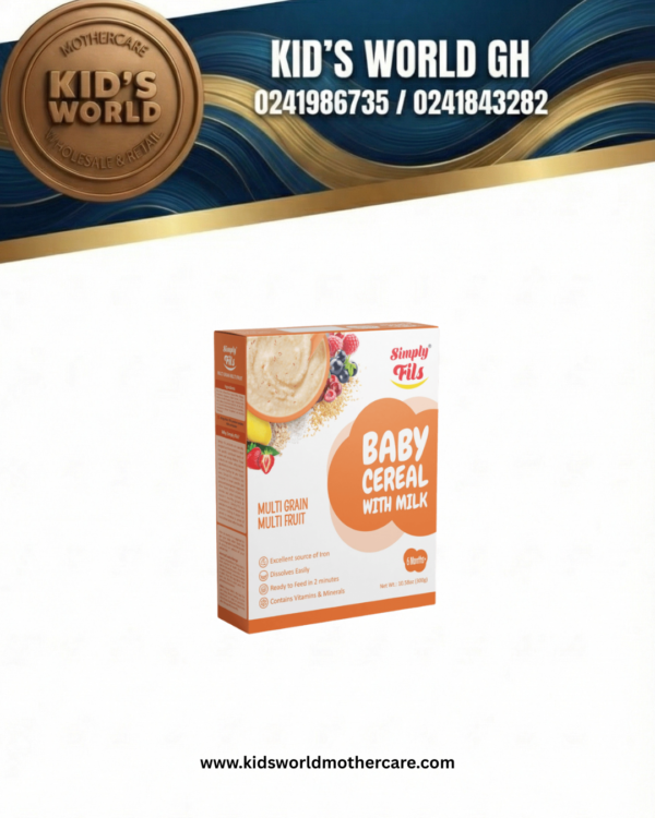 www.kidsworldmothercare.com (3) Simply Fils MultiGrain MultiFruit Cereal (6+ Months)